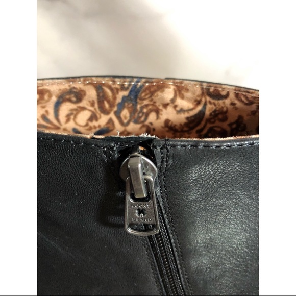 Lucky Brand Black Leather Booties - Picture 5 of 5
